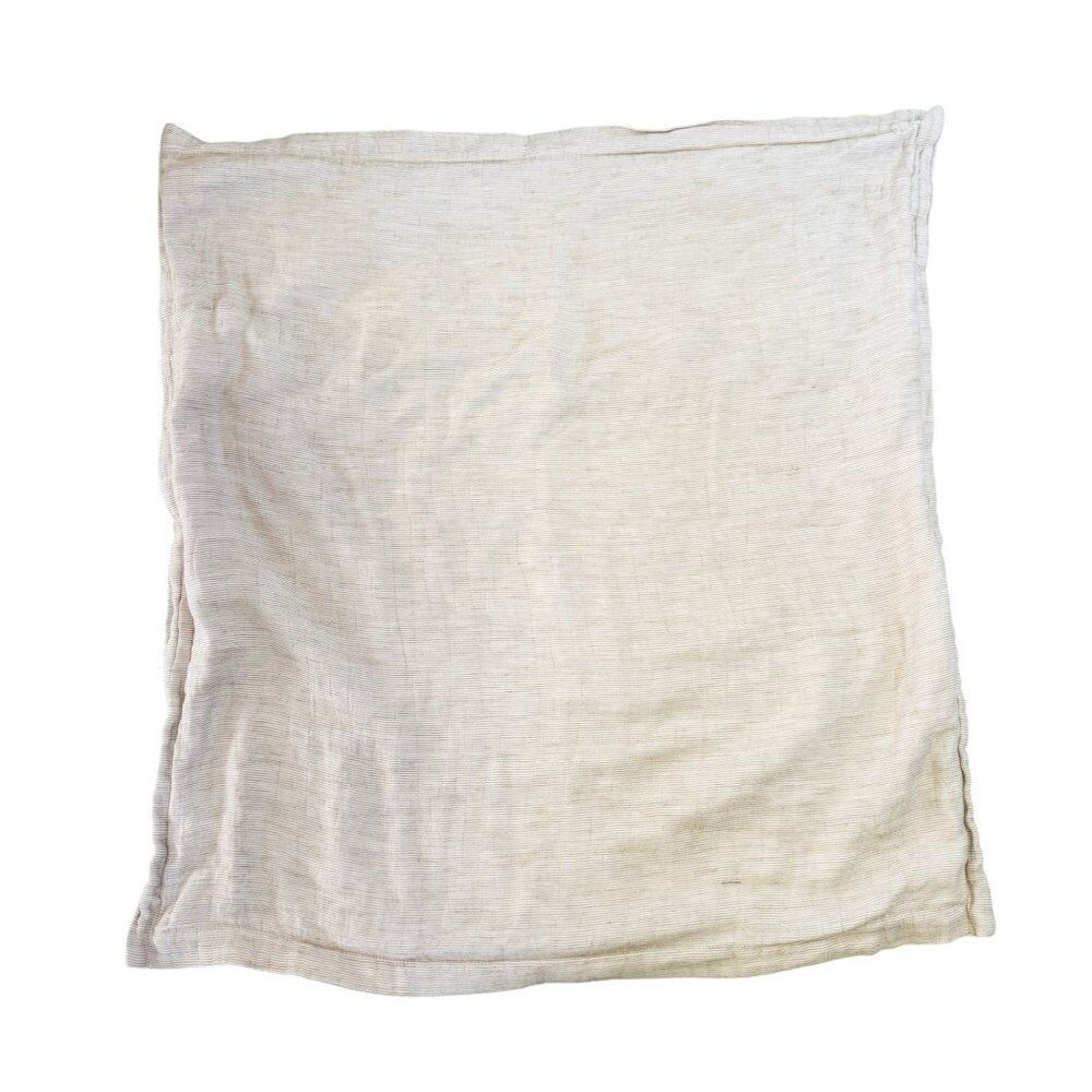 Restoration Hardware Relaxed Pinstripe Washed Cotton Linen Pillowcase 27x29"
